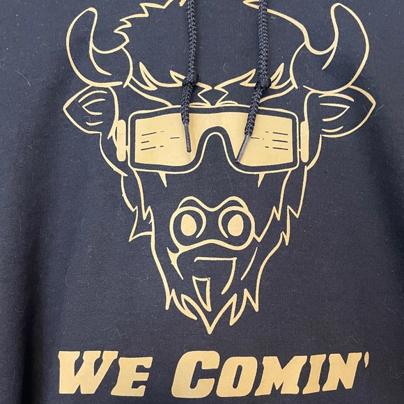 PRICE DROP -NWOT! Univ of Colorado Buffs Black Hoodie Sweatshirt  - Size: Small - Picture 3 of 5